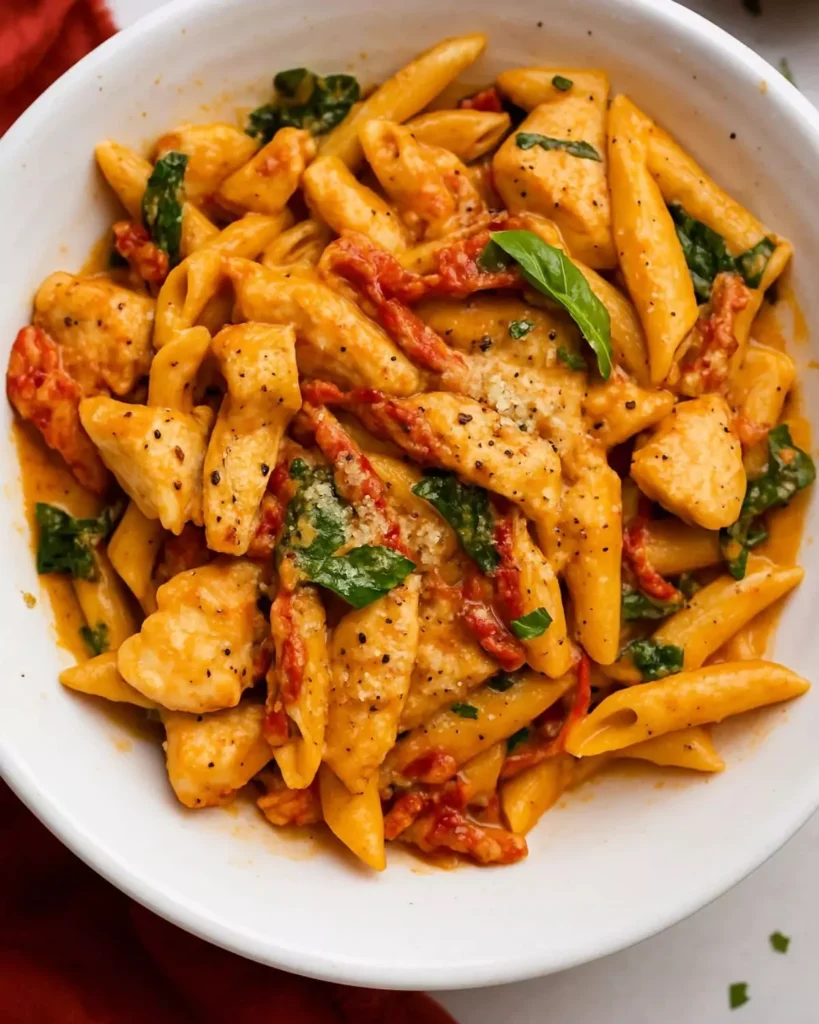 Creamy chicken penne with no cream